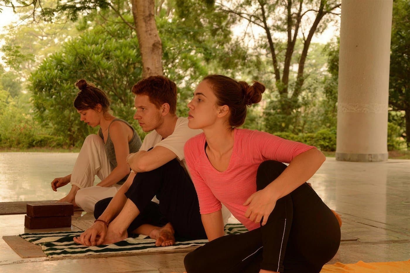 Class in session at Rishikesh Nath Yogshala