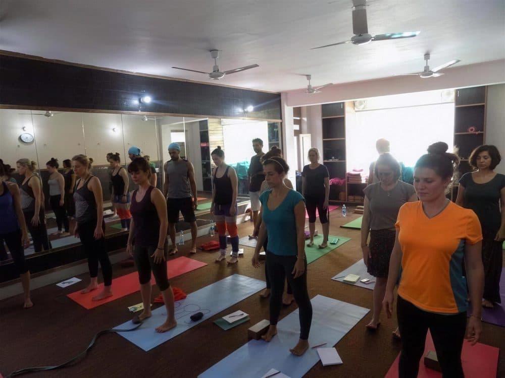 Students at the yogshala