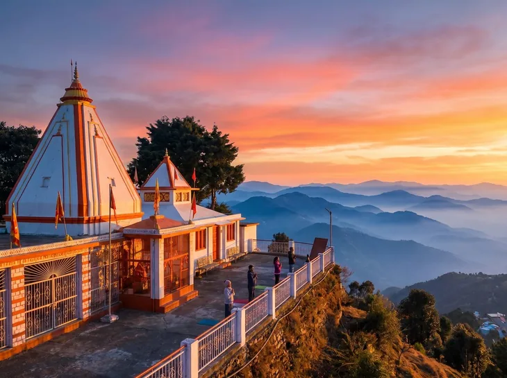 Sunrise from Kunjapuri, visited on the weekend excursion